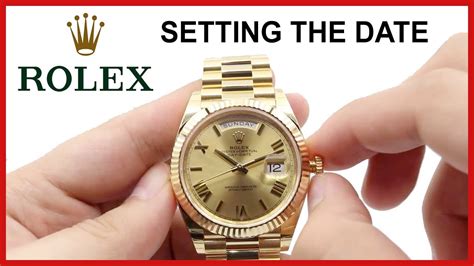 how do i change the date on my rolex watch|change time on Rolex datejust.